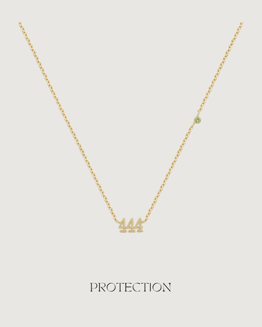 ANGEL NUMBER 444 CHOKER NECKLACE - PROTECTION - GOLD - STUDIO JO STORE